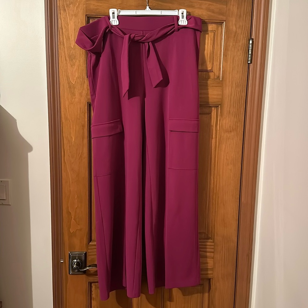 NWT Carole wren fuchsia polyester pants size 16